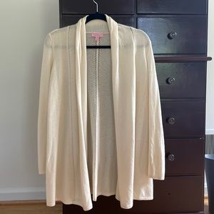 Lilly Pulitzer cashmere open cardigan size XS